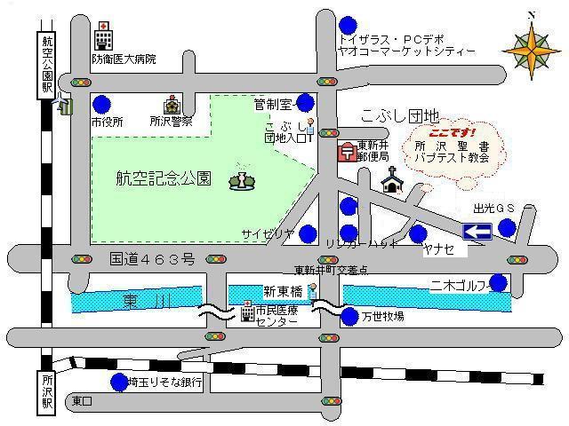 ����w�A�q������w����̒n�}���\������܂�